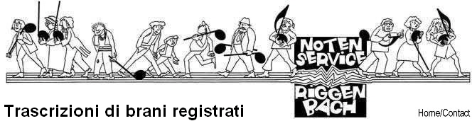 Trascrizioni di brani registrati